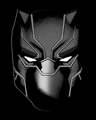 Shop Black Panther Face Half Sleeve T-Shirt (AVL)