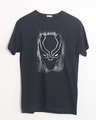 Shop Black Panther Grunge Half Sleeve T-Shirt (AVL)-Front