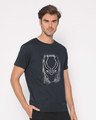 Shop Black Panther Grunge Half Sleeve T-Shirt (AVL)-Design