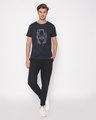 Shop Black Panther Grunge Half Sleeve T-Shirt (AVL)