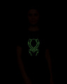 Shop Black Panther Minimal Glow In Dark Boyfriend T-Shirt (AVL) 