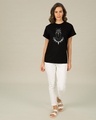Shop Black Panther Of Wakanda Glow In Dark Boyfriend T-Shirt (AVL) Black-Design