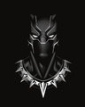 Shop Black Panther Of Wakanda Glow In Dark Boyfriend T-Shirt (AVL) Black-Full