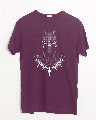 Shop Black Panther Of Wakanda Glow In Dark Half Sleeve T-Shirt (AVL) -Front