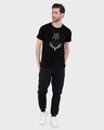 Shop Black Panther Of Wakanda Glow In Dark Half Sleeve T-Shirt (AVL) Black-Design