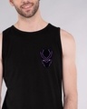 Shop Black Panther Printed Badge Vest (AVL)-Front