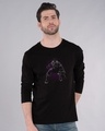 Shop Black Panther Purple Full Sleeve T-Shirt (AVL)-Front