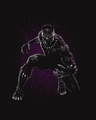 Shop Black Panther Purple Half Sleeve T-Shirt (AVL)