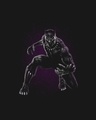 Shop Black Panther Purple Half Sleeves Printed T-Shirt Plus Size (AVL)-Full