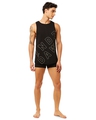 Shop Men's Black Underdawg Typography Relaxed Fit Vest-Full