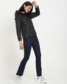 Shop Women's Black Relaxed Fit Plus Size Puffer Jacket