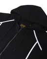 Shop Men's Black Color Block Oversized Plus Size Zipper Hoodie