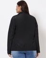 Shop Women's Black & White Color Block Plus Size Windcheater Jacket-Design