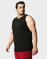 Shop Men's Black Plus Size Vest-Design