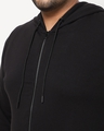 Shop Men's Black Plus Size Zipper Hoodie