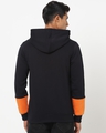 Shop Men's Black & Orange Typography Hoodie-Design