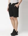 Shop Men's Black Raw Hem Shorts-Design