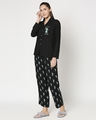 Shop Black Rayon Nightwear Set-Design