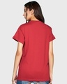 Shop Black & Red Boyfriend t-shirt-Full