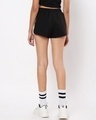 Shop Women's Black Side Stripes Shorts-Design