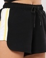 Shop Women's Black Side Stripes Shorts