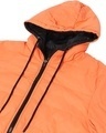 Shop Men's Black & Orange Reversible Puffer Jacket