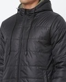 Shop Men's Black & Olive Reversible Puffer Jacket-Full