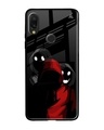 Shop Black Shadow Character Printed Glass Back Case for Xiaomi Redmi Note 7 Pro-Front