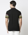 Shop Black Sleeves Stripe Polo T-Shirt-Full