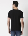 Shop Black Slub Half Sleeve Henley T-Shirt-Design