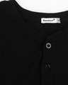 Shop Black Slub Half Sleeve Henley T-Shirt