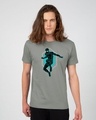 Shop Black Spidey Half Sleeve T-Shirt (FFHL)-Front