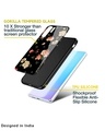 Shop Black Spring Floral Printed Premium Glass Case for Realme 10 Pro 5G (Shock Proof,Scratch Resistant)-Design
