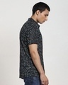 Shop Black Summar AOP Half Sleeve Shirt-Design