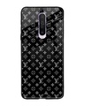Shop Black Symbolic Pattern Printed Glass Back Case for Xiaomi Poco X2-Front