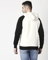 Shop Black Three Block Zipper Hoodie Sweatshirt-Full