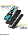 Shop Leaves & Flowers Printed Premium Glass Cover for iPhone X(Shock Proof, Lightweight)-Design