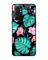 Shop Leaves & Flowers Printed Premium Glass Cover for OnePlus 9RT (Shock Proof, Lightweight)-Front
