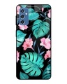 Shop Leaves & Flowers Printed Premium Glass Cover for Samsung Galaxy M52 5G (Shock Proof, Lightweight)-Front