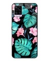 Shop Leaves & Flowers Printed Premium Glass Cover for Vivo V20 Pro (Shock Proof, Lightweight)-Front
