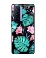 Shop Leaves & Flowers Printed Premium Glass Cover for Vivo X70 Pro (Shock Proof, Lightweight)-Front