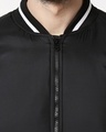 Shop Black Ultra Varsity Bomber Jacket