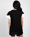 Shop Black-White-Black 90's Vibe Boyfriend Panel T-Shirt-Design