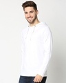 Shop Black-White Full Sleeve Hoodie T-shirt