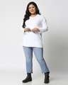 Shop Black-White Full Sleeve Plus Size T-Shirt Combos-Full