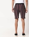 Shop Black-White-Imperial Red Vertical Stripe Shorts-Design