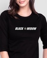 Shop Black Widow 3/4th Sleeve Slim Fit T-Shirt (AVL)-Front