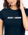 Shop Black Widow Half Sleeve T-Shirt (AVL)-Front