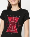 Shop Black Widow Target Half Sleeve T-Shirt-Front