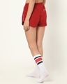 Shop Women's Red Black Widow Side Printed Boxer Shorts-Design